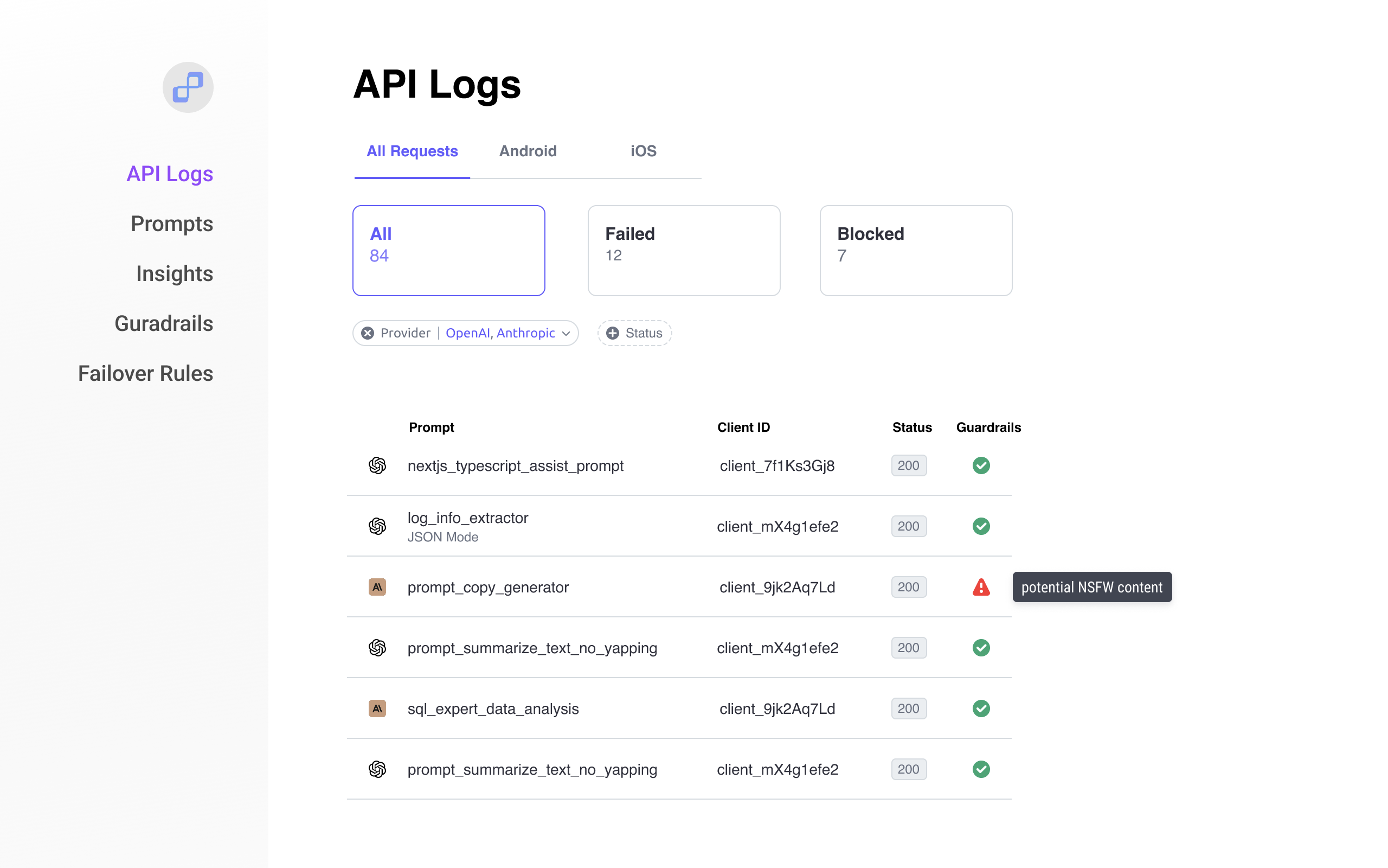 API Logs